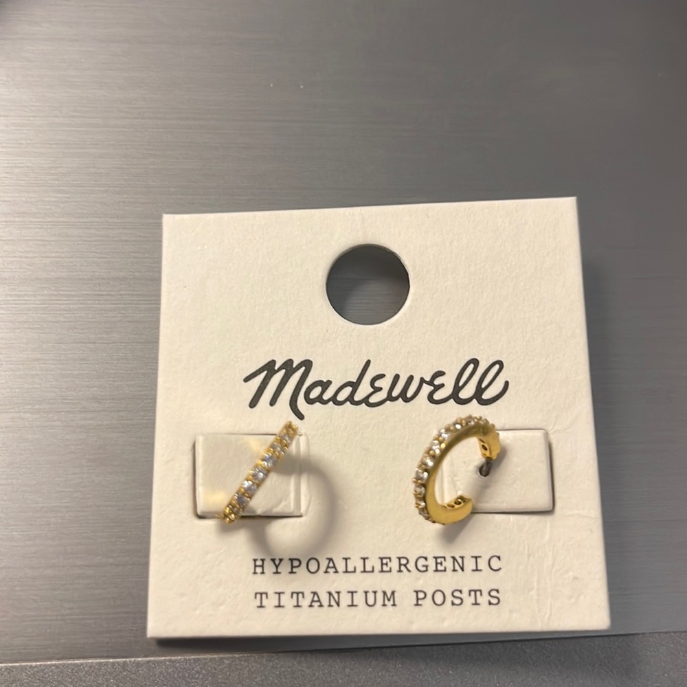 Madewell gold hoop earrings